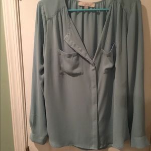LOFT,  long sleeve blouse.      (43)